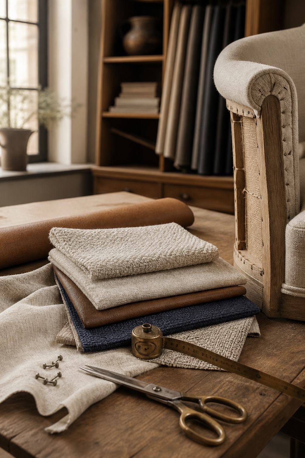 Premium upholstery fabrics and bespoke furniture craftsmanship